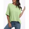 imageANRABESS Womens Tops Oversized T Shirts Short Sleeve Crewneck Summer Casual Loose Basic Tee Shirt 2026 Trendy Fashion ClothesLight Green