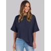 imageANRABESS Womens Tops Oversized T Shirts Short Sleeve Crewneck Summer Casual Loose Basic Tee Shirt 2026 Trendy Fashion ClothesNavy Blue
