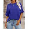 imageANRABESS Womens Tops Oversized T Shirts Short Sleeve Crewneck Summer Casual Loose Basic Tee Shirt 2026 Trendy Fashion ClothesRoyal Blue