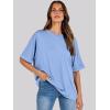 imageANRABESS Womens Tops Oversized T Shirts Short Sleeve Crewneck Summer Casual Loose Basic Tee Shirt 2026 Trendy Fashion ClothesSky Blue