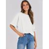 imageANRABESS Womens Tops Oversized T Shirts Short Sleeve Crewneck Summer Casual Loose Basic Tee Shirt 2026 Trendy Fashion ClothesWhite
