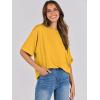 imageANRABESS Womens Tops Oversized T Shirts Short Sleeve Crewneck Summer Casual Loose Basic Tee Shirt 2026 Trendy Fashion ClothesYellow