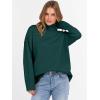 imageANRABESS Womens Turtleneck Sweaters Oversized Chunky Long Sleeve Knit High Low Hem Pullover Top 2026 Fall Winter FashionDark Green