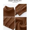 imageANRABESS Womens Turtleneck Sweaters Oversized Chunky Long Sleeve Knit High Low Hem Pullover Top 2026 Fall Winter FashionDeep Caramel