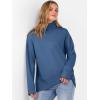 imageANRABESS Womens Turtleneck Sweaters Oversized Chunky Long Sleeve Knit High Low Hem Pullover Top 2026 Fall Winter FashionDusty Blue