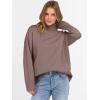 imageANRABESS Womens Turtleneck Sweaters Oversized Chunky Long Sleeve Knit High Low Hem Pullover Top 2026 Fall Winter FashionNutmeg