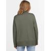 imageANRABESS Womens Turtleneck Sweaters Oversized Chunky Long Sleeve Knit High Low Hem Pullover Top 2026 Fall Winter FashionOlive Green