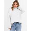 imageANRABESS Womens Turtleneck Sweaters Oversized Chunky Long Sleeve Knit High Low Hem Pullover Top 2026 Fall Winter FashionWhite