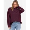 imageANRABESS Womens Turtleneck Sweaters Oversized Chunky Long Sleeve Knit High Low Hem Pullover Top 2026 Fall Winter FashionWine Red