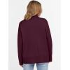 imageANRABESS Womens Turtleneck Sweaters Oversized Chunky Long Sleeve Knit High Low Hem Pullover Top 2026 Fall Winter FashionWine Red