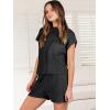 imageANRABESS Womens Two Piece Summer Outfits Knit Sweater Short Sets Pullover Tops amp Shorts Lounge Matching Clothes SetBlack