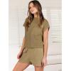 imageANRABESS Womens Two Piece Summer Outfits Knit Sweater Short Sets Pullover Tops amp Shorts Lounge Matching Clothes SetBrown