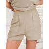 imageANRABESS Womens Two Piece Summer Outfits Knit Sweater Short Sets Pullover Tops amp Shorts Lounge Matching Clothes SetKhaki