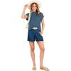 imageANRABESS Womens Two Piece Summer Outfits Knit Sweater Short Sets Pullover Tops amp Shorts Lounge Matching Clothes SetNavy Blue