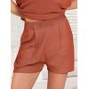 imageANRABESS Womens Two Piece Summer Outfits Knit Sweater Short Sets Pullover Tops amp Shorts Lounge Matching Clothes SetRust