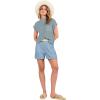 imageANRABESS Womens Two Piece Summer Outfits Knit Sweater Short Sets Pullover Tops amp Shorts Lounge Matching Clothes SetSky