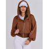 imageANRABESS Womens Zip Up Hoodies Cropped Sweatshirts Casual Comfy Cute Zip Jackets Fashion Trendy Fall Outfits 2026 Y2K ClothesCaramel