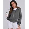 imageANRABESS Womens Zip Up Hoodies Cropped Sweatshirts Casual Comfy Cute Zip Jackets Fashion Trendy Fall Outfits 2026 Y2K ClothesDeep Grey