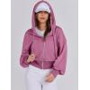 imageANRABESS Womens Zip Up Hoodies Cropped Sweatshirts Casual Comfy Cute Zip Jackets Fashion Trendy Fall Outfits 2026 Y2K ClothesHot Pink