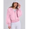 imageANRABESS Womens Zip Up Hoodies Cropped Sweatshirts Casual Comfy Cute Zip Jackets Fashion Trendy Fall Outfits 2026 Y2K ClothesPink
