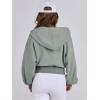 imageANRABESS Womens Zip Up Hoodies Cropped Sweatshirts Casual Comfy Cute Zip Jackets Fashion Trendy Fall Outfits 2026 Y2K ClothesSage Green