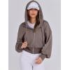 imageANRABESS Womens Zip Up Hoodies Cropped Sweatshirts Casual Comfy Cute Zip Jackets Fashion Trendy Fall Outfits 2026 Y2K ClothesTaupe