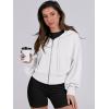 imageANRABESS Womens Zip Up Hoodies Cropped Sweatshirts Casual Comfy Cute Zip Jackets Fashion Trendy Fall Outfits 2026 Y2K ClothesWhite