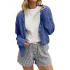 imageANRABESS Cardigan Sweaters for Women Oversized Button Down Long Sleeve Cardigans 2026 Spring Outfits Travel Holiday ClothesBlue