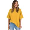 imageANRABESS Womens Tops Oversized T Shirts Short Sleeve Crewneck Summer Casual Loose Basic Tee Shirt 2026 Trendy Fashion ClothesYellow