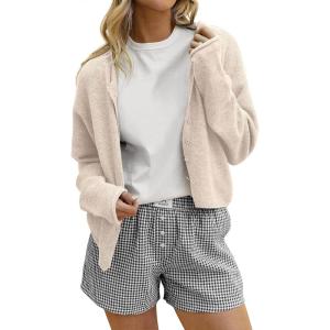 imageANRABESS Cardigan Sweaters for Women Oversized Button Down Long Sleeve Cardigans 2026 Spring Outfits Travel Holiday ClothesAlmond