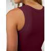 imageANRABESS Bodysuits for Women Summer Ribbed Knit Sleeveless Tank Tops Sexy Slim Fitted Bodysuit Top 2026 Trendy OutfitsDeep Red