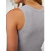 imageANRABESS Bodysuits for Women Summer Ribbed Knit Sleeveless Tank Tops Sexy Slim Fitted Bodysuit Top 2026 Trendy OutfitsGrey