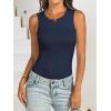 imageANRABESS Bodysuits for Women Summer Ribbed Knit Sleeveless Tank Tops Sexy Slim Fitted Bodysuit Top 2026 Trendy OutfitsNavy Blue
