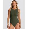 imageANRABESS Bodysuits for Women Summer Sleeveless Slim Fitted Crew Neck Bodysuit Tank Tops 2026 Sexy Going Out Trendy OutfitsArmy Green