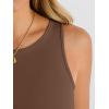 imageANRABESS Bodysuits for Women Summer Sleeveless Slim Fitted Crew Neck Bodysuit Tank Tops 2026 Sexy Going Out Trendy OutfitsBrown