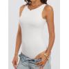 imageANRABESS Bodysuits for Women Summer Sleeveless Slim Fitted Crew Neck Bodysuit Tank Tops 2026 Sexy Going Out Trendy OutfitsWhite
