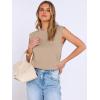 imageANRABESS Business Casual Tops for Womens Cap Sleeve Summer Dressy Shirts 2026 Trendy Work Office Outfits ClothingAlmond