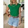 imageANRABESS Business Casual Tops for Womens Cap Sleeve Summer Dressy Shirts 2026 Trendy Work Office Outfits ClothingGreen