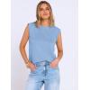 imageANRABESS Business Casual Tops for Womens Cap Sleeve Summer Dressy Shirts 2026 Trendy Work Office Outfits ClothingLight Blue