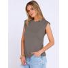 imageANRABESS Business Casual Tops for Womens Cap Sleeve Summer Dressy Shirts 2026 Trendy Work Office Outfits ClothingLight Brown Grey