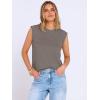 imageANRABESS Business Casual Tops for Womens Cap Sleeve Summer Dressy Shirts 2026 Trendy Work Office Outfits ClothingLight Brown Grey