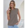 imageANRABESS Business Casual Tops for Womens Cap Sleeve Summer Dressy Shirts 2026 Trendy Work Office Outfits ClothingLight Brown Grey
