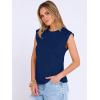 imageANRABESS Business Casual Tops for Womens Cap Sleeve Summer Dressy Shirts 2026 Trendy Work Office Outfits ClothingNavy Blue