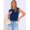 imageANRABESS Business Casual Tops for Womens Cap Sleeve Summer Dressy Shirts 2026 Trendy Work Office Outfits ClothingNavy Blue