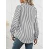 imageANRABESS Long Sleeve Striped Shirts for Women Button Down Cute Tops 2026 Spring V Neck Businese Casual Blouses with PocketsBlack Striped