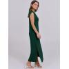 imageANRABESS Summer Dress for Women 2026 Maxi Sundresses Casual Cap Sleeve Crew Neck Loose Split Beach Travel Vacation OutfitsDeep Green