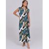 imageANRABESS Summer Dress for Women 2026 Maxi Sundresses Casual Cap Sleeve Crew Neck Loose Split Beach Travel Vacation OutfitsLeaf Printed