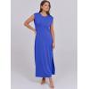 imageANRABESS Summer Dress for Women 2026 Maxi Sundresses Casual Cap Sleeve Crew Neck Loose Split Beach Travel Vacation OutfitsRoyal Blue