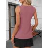 imageANRABESS Tank Top for Women Dressy Casual Business Work Blouses Sleeveless V Neck Textured Tops 2026 Spring Summer OutfitsDusty Rose