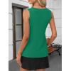 imageANRABESS Tank Top for Women Dressy Casual Business Work Blouses Sleeveless V Neck Textured Tops 2026 Spring Summer OutfitsGreen